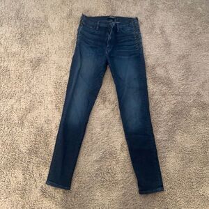 Size 27 Dark Blue Hudson Jeans, braided Design on Side